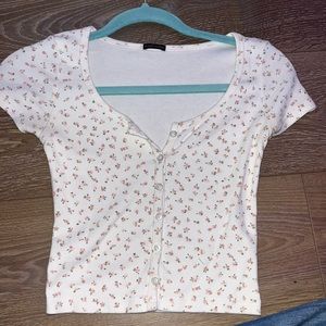 floral zelly brandy melville top